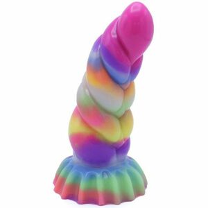 Kiotos Svítící dildo s přísavkou Unicorn Horn 17 cm obraz