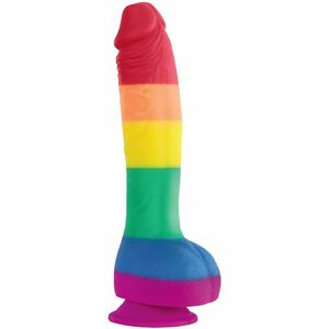 NS Novelties Dildo s přísavkou Rainbow Lust 24, 5 cm obraz