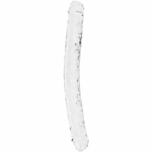 RealRock Oboustranné dildo Crystal Clear 34 cm obraz