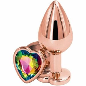 NS Novelties Anální kolík s diamantem Rose Gold Heart, malý obraz