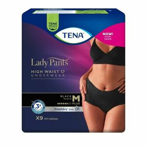 Tena Lady Pants Plus Black Medium inkontinenční kalhotky 9 ks obraz