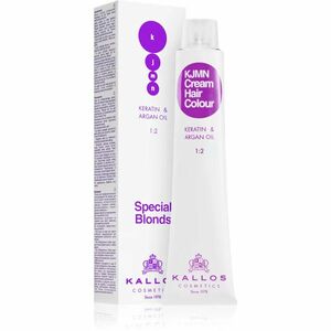 Kallos KJMN Professional Cream Hair Colour Keratin & Argan Oil barva na vlasy odstín 12.20 Special Ultra Violet Blond 100 ml obraz