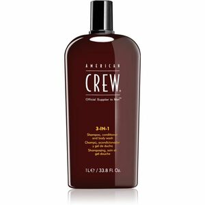 American Crew Hair & Body 3-IN-1 šampón, kondicionér a sprchový gel 3 v 1 pro muže 1000 ml obraz