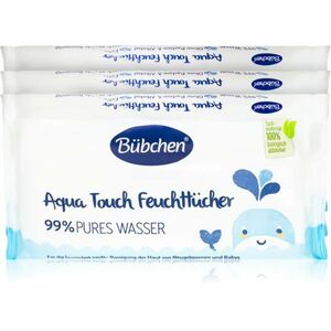 Bübchen Aqua Touch vlhčené ubrousky pro děti 3x48 ks obraz