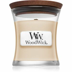 Woodwick Vanilla Bean vonná svíčka s dřevěným knotem obraz