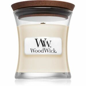 Woodwick White Tea & Jasmine vonná svíčka s dřevěným knotem 85 g obraz