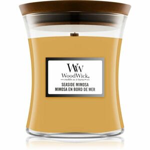 Woodwick Seaside Mimosa vonná svíčka s dřevěným knotem 275 g obraz