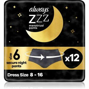 Always Secure Night Pants menstruační kalhotky 12 ks obraz