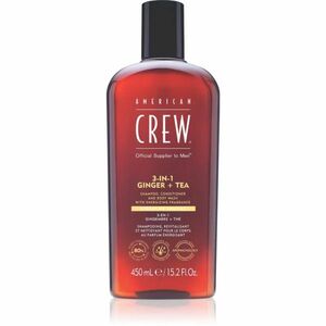 American Crew 3 in 1 Ginger + Tea 3 v 1 šampon, kondicionér a sprchový gel pro muže 450 ml obraz