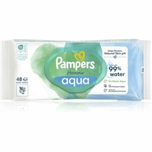 Pampers Harmonie Aqua vlhčené čisticí ubrousky pro děti 48 ks obraz