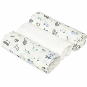 Babymatex Muslin Design plena Cars 3 ks obraz