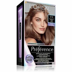 L’Oréal Paris Préférence barva na vlasy odstín 7.1 Ashy Blond 1 ks obraz