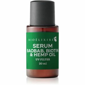 Bioélixire Serum Baobab, Biotin & Hemp Oil sérum pro poškozené a křehké vlasy s UV filtrem 20 ml obraz