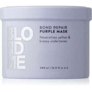 Schwarzkopf Professional Blondme Bond Repair Purple Mask maska na vlasy neutralizující žluté tóny 500 ml obraz