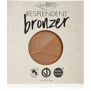 puroBIO Cosmetics Resplendent bronzer náhradní náplň odstín 01 Pale Brown 9 g obraz