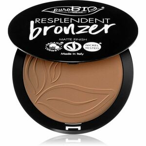 puroBIO Cosmetics Resplendent bronzer s matným efektem odstín 01 Pale brown 9 g obraz