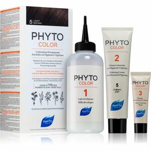 Phyto Color barva na vlasy bez amoniaku odstín 5 Light Brown 1 ks obraz