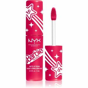 NYX Professional Makeup Barbie Smooth Whip Matte Lip Cream matná tekutá rtěnka odstín 02 Perfect Day Pink 4 ml obraz