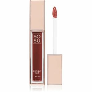 SOSU Cosmetics Satin Lip Glaze hydratační lesk na rty odstín Birthday Suit 6 ml obraz