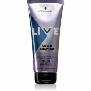 Schwarzkopf LIVE Silver čisticí šampon neutralizující žluté tóny 200 ml obraz