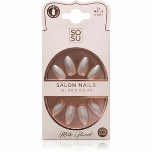 SOSU Cosmetics Salon Nails umělé nehty odstín Milk Glazed 24 ks obraz