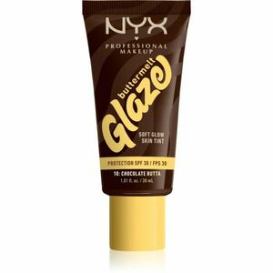 NYX Professional Makeup Buttermelt Glaze rozjasňující tónovací fluid SPF 30 odstín 10 Chocolate Butta ml obraz