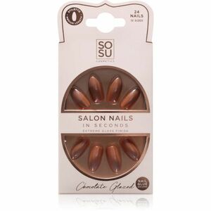 SOSU Cosmetics Salon Nails umělé nehty odstín Chocolate Glazed 24 ks obraz