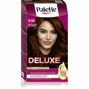 Schwarzkopf Palette Deluxe permanentní barva na vlasy odstín 5-68 Zlatavě oříškový 1 ks obraz