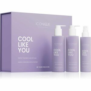 ICONIQUE Professional COOL LIKE YOU Perfect Blonde & Silver Violet Set sada neutralizující žluté tóny obraz