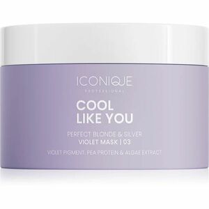 ICONIQUE Professional COOL LIKE YOU Perfect Blonde & Silver Violet maska na vlasy neutralizující žluté tóny 200 ml obraz