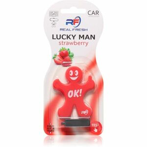 Real Fresh Lucky Man Strawberry vůně do auta 1 ks obraz