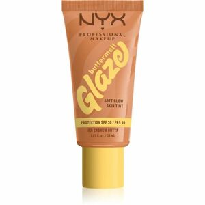 NYX Professional Makeup Buttermelt Glaze rozjasňující tónovací fluid SPF 30 odstín 03 Cashew Butta 30 ml obraz