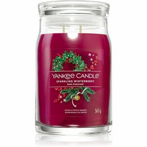 Yankee Candle Sparkling Winterberry vonná svíčka Signature 567 g obraz