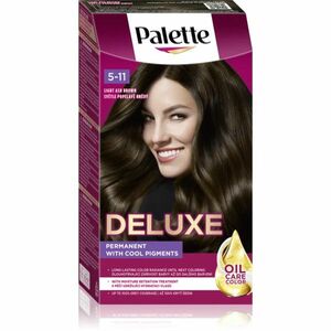 Schwarzkopf Palette Deluxe permanentní barva na vlasy odstín 5-11 Světle popelavě hnědý 1 ks obraz