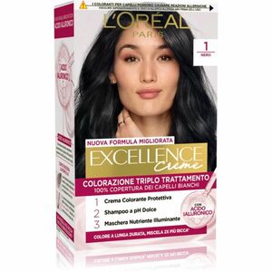 L’Oréal Paris Excellence Creme barva na vlasy odstín 1. Nero 1 ks obraz