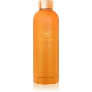 Crystallove Thermal Water Bottle skleněná láhev na vodu Peach Fuzz 500 ml obraz