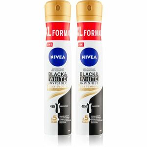 NIVEA Black & White Invisible Silky Smooth antiperspirant ve spreji výhodné balení obraz