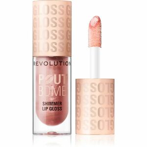 Makeup Revolution Shimmer Gloss třpytivý lesk na rty odstín Shine Pink 4.5 ml obraz