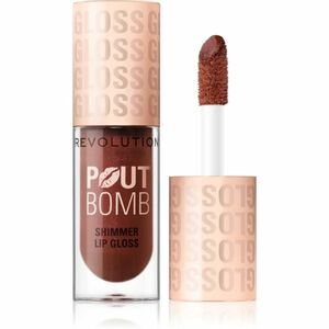 Makeup Revolution Shimmer Gloss třpytivý lesk na rty odstín Chocolate Sparkle 4.5 ml obraz