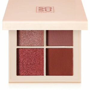 SOSU Cosmetics Eyeshadow Quad paletka očních stínů odstín Berry 4.8 g obraz