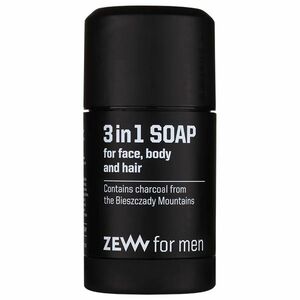 Zew For Men 3 in 1 Soap přírodní tuhé mýdlo na obličej, tělo a vlasy 3 v 1 85 ml obraz