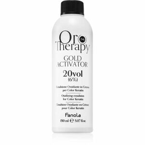 Fanola Oro Therapy Gold Activator aktivační emulze 6 % 20 vol. 150 ml obraz