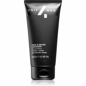 Unit4Men Face & Beard Cleanser Citrus&Musk mycí gel na obličej a vousy 150 ml obraz