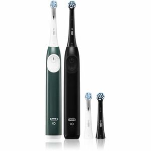 Oral B iO2 elektrický zubní kartáček DUO BALENÍ Black & Dark Green 1 ks obraz