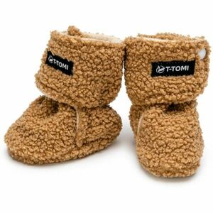 T-TOMI TEDDY Booties Brown dětské capáčky 9-12 months 1 ks obraz