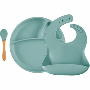 Minikoioi BLW II Aqua Green jídelní set obraz