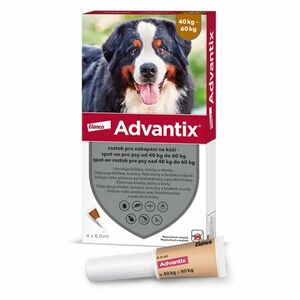 ADVANTIX Spot-on pro psy 40-60 kg 6 ml 4 pipety obraz