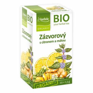 APOTHEKE Zázvorový čaj s citronem a mátou BIO 20x1, 5 g obraz