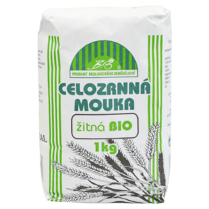 NATURAL JIHLAVA Mouka celozrnná žitná natural 1000 g BIO obraz