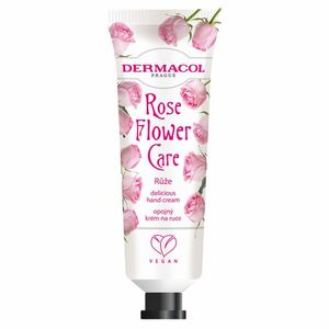 DERMACOL Flower Care Opojný krém na ruce Růže 30 ml obraz